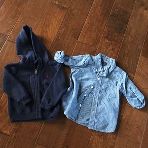 Jacket and button up, good condition! No stains!